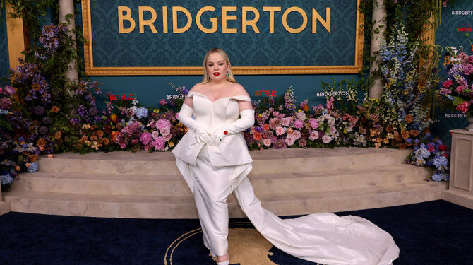 NEW YORK, NEW YORK - MAY 13: Nicola Coughlan attends Netflix's "Bridgerton" Season 3 World Premiere in NYC at Alice Tully Hall, Lincoln Center on May 13, 2024 in New York City.   Dimitrios Kambouris/Getty Images for Netflix/AFP (Photo by Dimitrios Kambouris / GETTY IMAGES NORTH AMERICA / Getty Images via AFP)