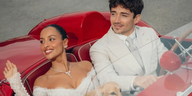 Monaco Fairytale F1 Star Charles Leclerc Marries Alexandra Saint Mleux in Iconic Ferrari Send-Off