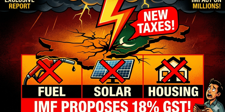Pakistan May Face New Taxes - IMF Proposes 18% GST on Fuel, Solar & Housing
